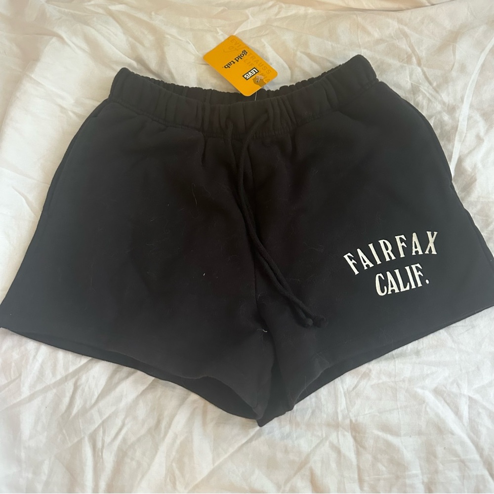 Levi's Gold Tab Black Athletic Shorts Lightweight Elastic Waist